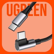 Cáp dữ liệu sạc nhanh 60W Type-C to Type-C bẻ góc 90 độ dài 05M Ugreen 50122 cao cấp