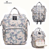 ☃Lequeen Diaper Bag Camouflage Summer Waterproof Nappy Bag Baby Care Travel Backpack Maternity Bag -