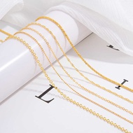 S Silver Gold-Plated Color Retention Flashing O-Shaped Universal Chain Unique DIY Matching Pendant W