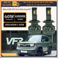 2 specialized LED phase/cos bulbs for VF3 H7 socket, capacity 60W/bulb, White