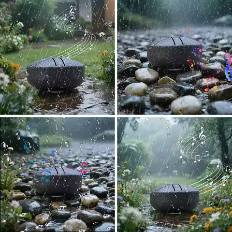 DOZZLY Ethereal Drum Steel Tongue Drum Rain Chime Handpan 3 Inches 6 Notes Mini Musical Instrument f