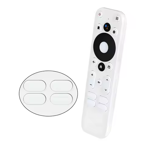 Remote Control for ONN Android 4K UHD TV Box Bluetooth-compatible Remote White Ultra High Definition