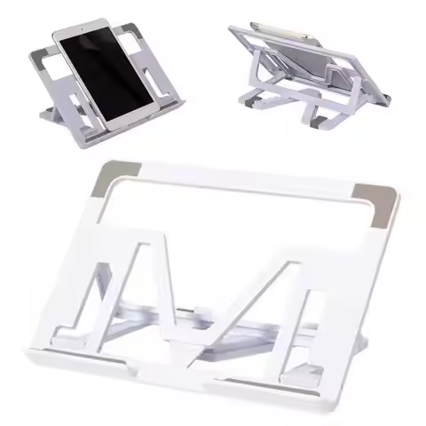 Portable Laptop Stand Foldable ABS Material Adjustable Desktop Height Heat Dissipation Laptop Stand 