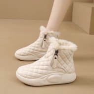 [In Stock & Quick Delivery] Thick-Soled Women's Leather Shoes with Fleece Lining - Warm & Anti-Slip