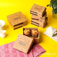 16 Kraft Rice Box SM 16x16x7 (Min 1 pack contains 10) 350gr Rp. 1500/ sheets