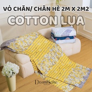 Cool 2Mx2M2 Silk Cotton Duvet Cover, One-Sided Quilted Summer Quilt Cover with Zippered Insert - AME