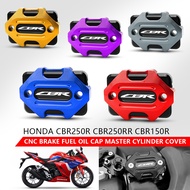 For HONDA CBR250R CBR250RR CBR150R CBR125 CBR400R Motorcycle Front Brake Fluid Reservoir Cover Cap D