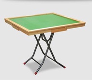 豪華型櫸木麻雀摺檯 簡易麻將桌 折疊實木家用象棋桌 便攜棋牌桌 [平行進口]