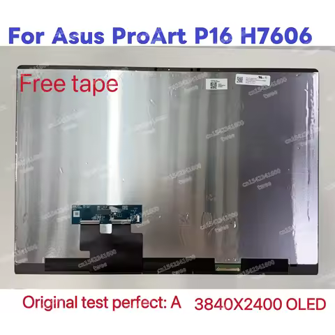 New A+ For Asus ProArt P16 H7606 H7606W H7606WV 2024 Touch OLED 4K 60hz Laptop LCD/LED Touch Screen/