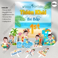 B29 - Summer beach boy birthday Combo