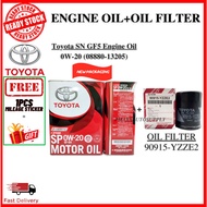 TOYOTA ENGINE OIL SN GF-5 0W-20 4Litre 08880-13205/08880-10505 #Toyota Engine Oil #0W-20 #SN GF-5 #Free Gift #Engine oil