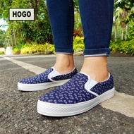 [ส่งเร็วพิเศษ!] HOGO รองเท้าผ้าใบ รองเท้าผ้าใบผู้หญิง Slipon นิ่มสุดๆ กันลื่น ทนทาน คู่เดียวเอาอยู่ 