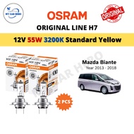 OSRAM Original Line H7 Halogen Headlamp Bulb (2pcs) 12V 55W Mentol Depan for Mazda Biante (Year 2013