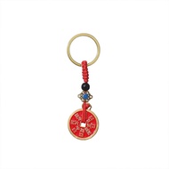 Gantungan Kunci Koin Kuno Chinese Tradisional Feng Shui Keychain