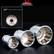 3/4" Drive  21mm 22mm 24mm 27mm  30mm 32mm 34mm 36mm 38mm 41mm 46mm 12 point CRV Box Socket