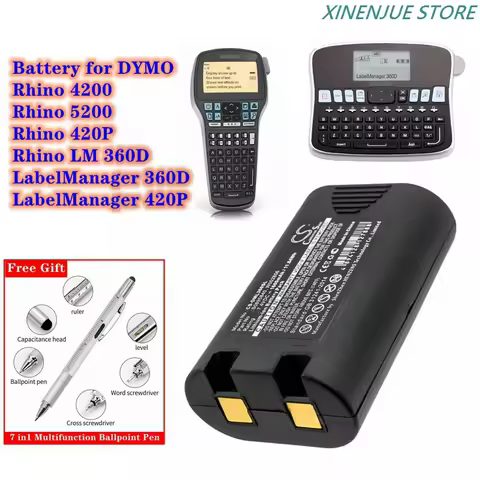 Portable Printer Battery S0895840, W002856 for DYMO R5200,LM360D,LM420P,Rhino 420P,Rhino 5200,Rhino 
