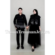 TTJ GEZELLE BLACK COUPLE WOVEN CLOTHES B36
