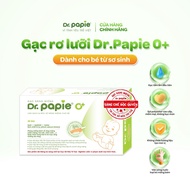 [Mua 1 Tặng 1] Gạc Rơ Lưỡi Dr.Papie 0+ (Hộp 30 Gói) Làm Sạch Và Bảo Vệ Răng Miệng Cho Bé Tặng 1 Hộp 