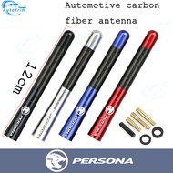 Universal 12cm Carbon Fiber Auto Roof Short Antenna Roof Antenna Radio FM Antena Black Kit for Proto