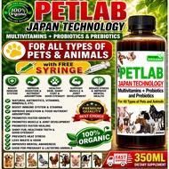 MULTIVITAMINS,PREBIOTICS AND PROBIOTICS "PETLAB JAPAN TECHNOLOGY" DOGS, CATS, POULTRY, PIGS, pets