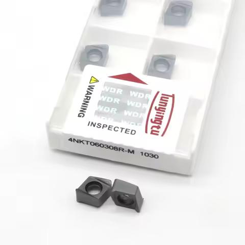 4NKT060308 R M Tungsten Carbide Insert 4NKT Mechanical Metal Lathe Fast Feed Milling Cutter Insertio