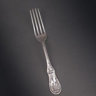 1870年TIFFANY純銀餐叉8吋 銀湯匙