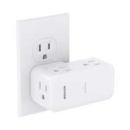 Surge Protector Outlet Extender- with Rotating Plug,6 AC Multi Plug Wall Outlet,4-Sided Outlet Split