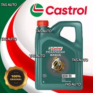 ORIGINAL CASTROL TRANSMAX MANUAL TRANSMISSION FLUID / GEAR OIL  80W90 GL4 (4L)