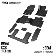 3D Mats พรมปูพื้นรถยนต์ MAZDA CX-8 (6ที่นั่ง) 2018-2025 พรมกันลื่น พรมกันนํ้า พรมรถยนต์