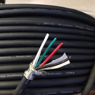 Imported 4-Core 0.5 Square Shielded Wire Signal Wire Black Leather Soft Tinned Copper Wire Mesh Ultr