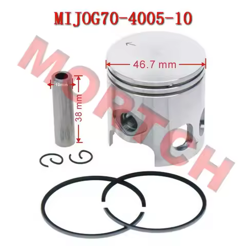 JOG 40MM 47MM 50 70 10MM 12MM Piston Kit For Yamaha 50CC 70CC 80CC Minarelli EVO 5BM 5SU 1E40QMB Kee