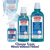Oradex Antibacterial Mouthwash 400ml / Oradex Blue 90ml / Oradex Antibacterial Mouthwash 750ml