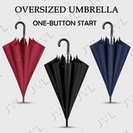 One Press Long Umbrella Big Umbrella Rainy Day Protection Umbrella 8k Windproof Big Umbrellas