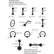 Vsnnsns Piercing Kit 316L Surgical Steel Body Jewelry Piercing Kit with 12G 14G 16G 18G 20G Piercing