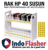 Rak HP 40 Susun Slot Dinding Serbaguna Storage Cell Phone 2F 30 stacks