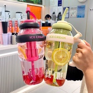 Ice Cream Drinking Bottle 1300ml BPA FREE Tumbler Viral - 8787