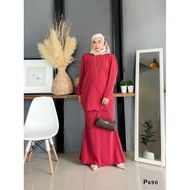 🌼Baju Raya Plain 2023🌼 Set Sepasang Cantik Baju Kurung Azalia Fesyen Terkini Selesa Plus Size Murah 