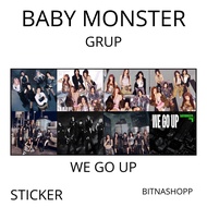 MINI STICKER BABYMONSTER WE GO UP 8 PCS STICKER CHROMO KPOP UNOFFICIAL RORA AHOEON RUKA PHARITA ASA