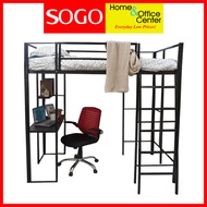 SOGO GREHON SINGLE METAL LOFT BED WITH STUDY TABLE