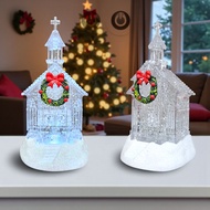 Christmas Snow Light Church Display 14.5cm P13/35