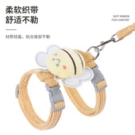 Little Bee Cat Leash Anti-breakaway Outing Cat Leash I-Shaped Adjustable Chest Back Cat Leash z10.27