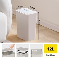 Citylife 8L/12L Rubbish Bin Slim Gap Trash Can Waste Bin Dustbin Trash Bin for Bathroom/Toilet/Kitch