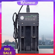 3.7V 1A/2A Li-ion Battery Charger Universal 2 Slot Smart Charger Replacement Accessories for 18650 1