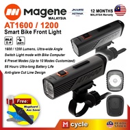 [Malaysia Warranty] MAGENE AT1200 AT1600 Smart Bike Front Headlight Garmin Cutsom Control Safety Wid