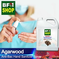 Antibacterial Hand Sanitizer Spray with 75% Alcohol (ABHSS) - Agarwood - 5L