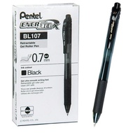 HITAM (PCS) Ballpoint Pen Energel X PENTEL BL 107 0.7mm - Black
