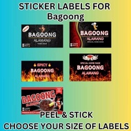 4E6 A1b BAGOONG ALAMANG PRINTING STICKER LABELS | PEEL & STICK ( GLOSSY / VINYL STICKERS )