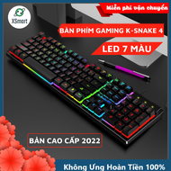 Bàn Phím Máy Tính Có LED Màu Siêu Xinh K-Snake4 Màu Sắc Siêu Xinh Full Size 104 Phím Tiện Lợi Phím G