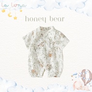 La Luna ชุดเด็กแรกเกิด บอดี้สูท รอมเปอร์ เสื้อเด็กยูกาตะ อายุ 0-6 เดือน ผ้าฝ้ายเกรด A 100% (ฺBaby Yu