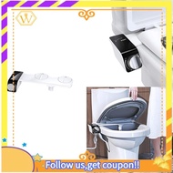 【W】Bidet Toilet Seat Attachment Ultra-Thin Non-Electric Self-Cleaning Dual Nozzles Wash Cold Water